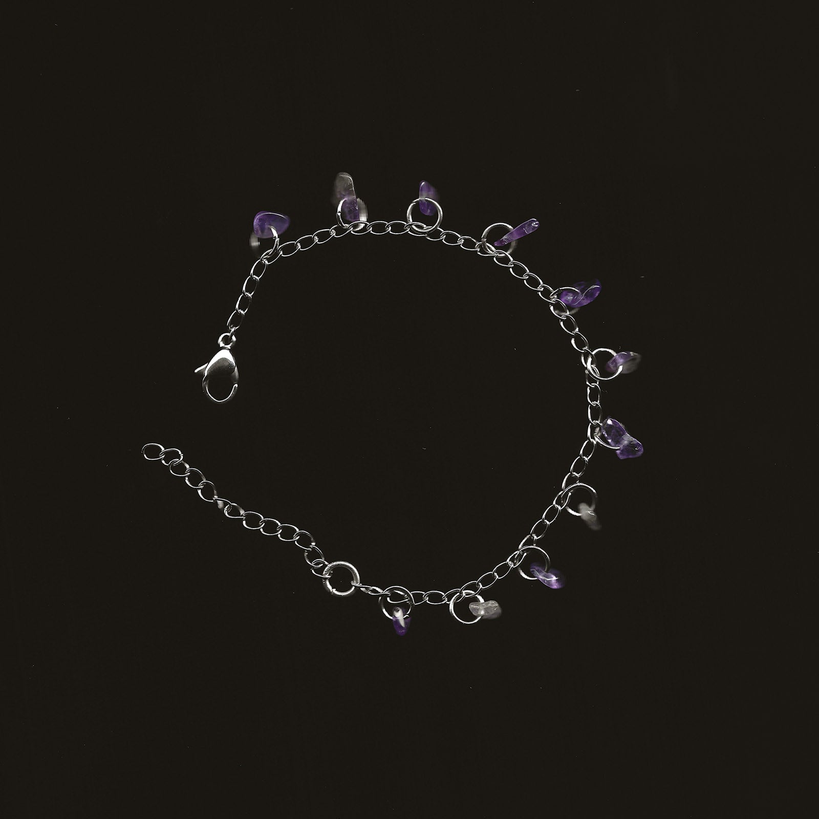 bracelet en pierre naturelle et acier inoxydable