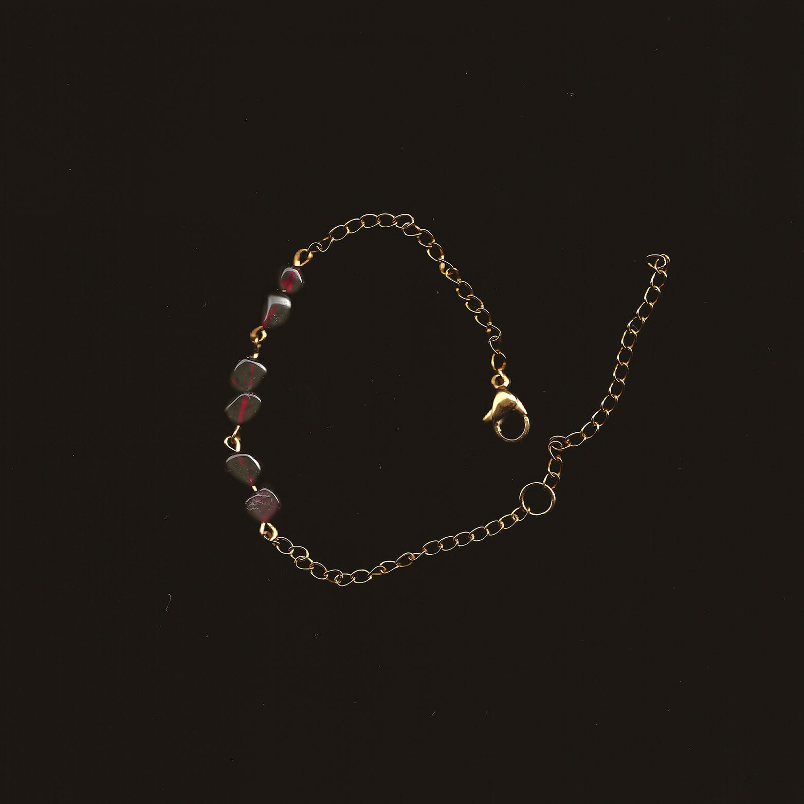 bracelet en pierre naturelle et acier inoxydable