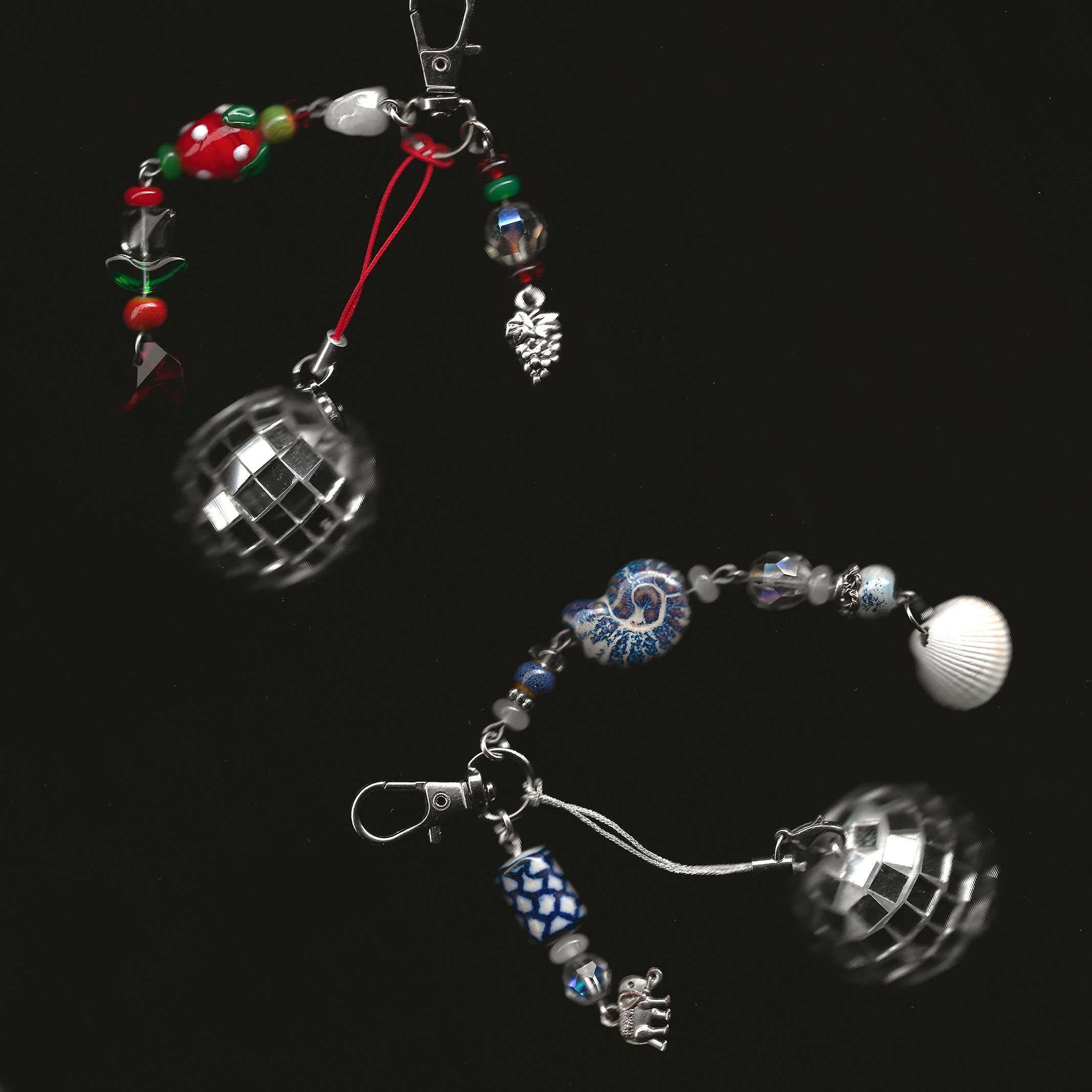 porte cle boule disco