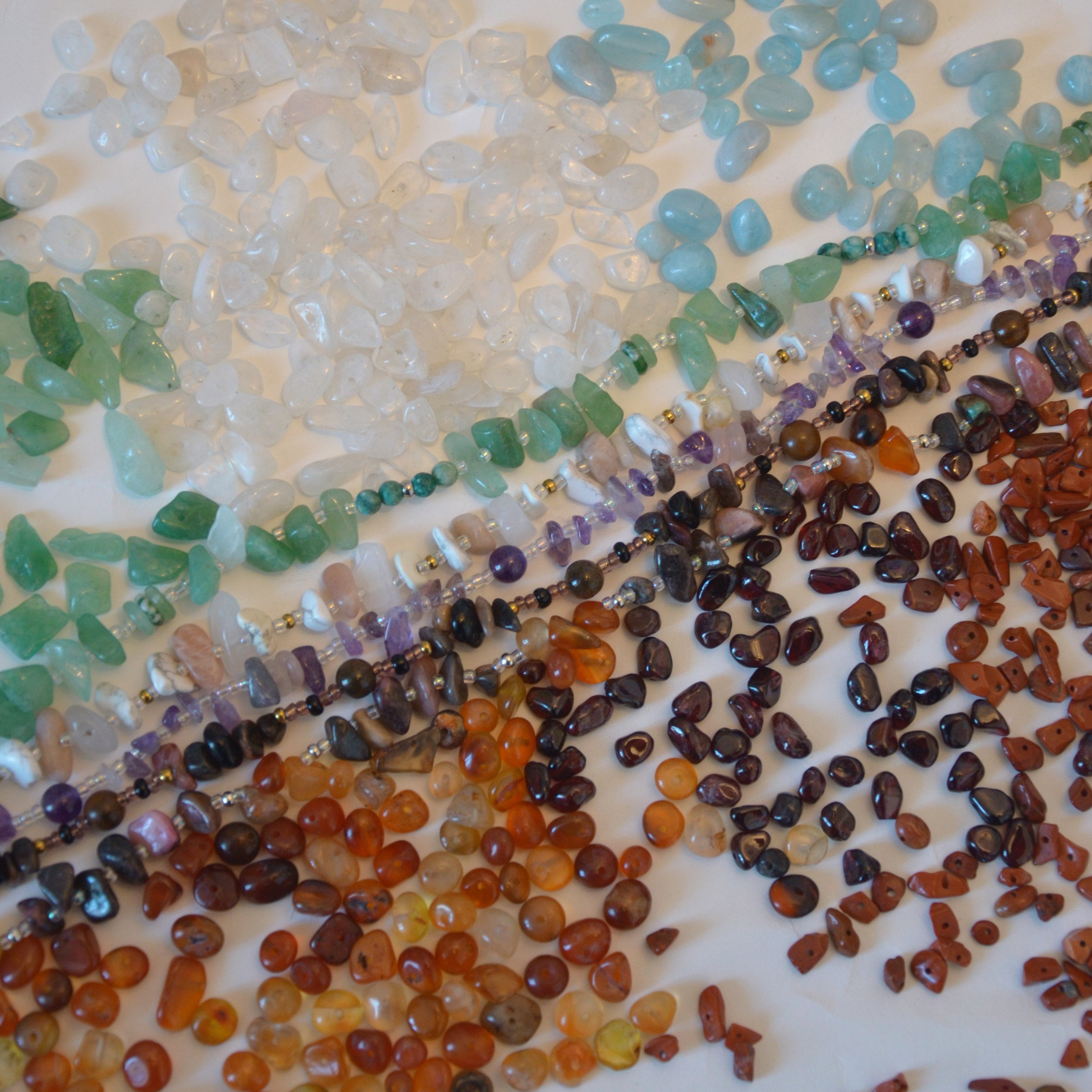 photo des pierres naturelles utilisées dans la créations des bijoux